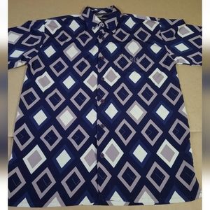Vintage 90s / Y2k‎ Outkast Clothing Andre 3000 Button Up Club Lounge Shirt